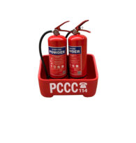 Kệ nhựa đựng 2 bình cứu hỏa, hàng đẹp, chất lượng cao, an toàn và chịu lực va đập tốt