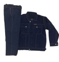 Bộ quần áo chống nóng vải giả bò loại dày xịn nhẹ